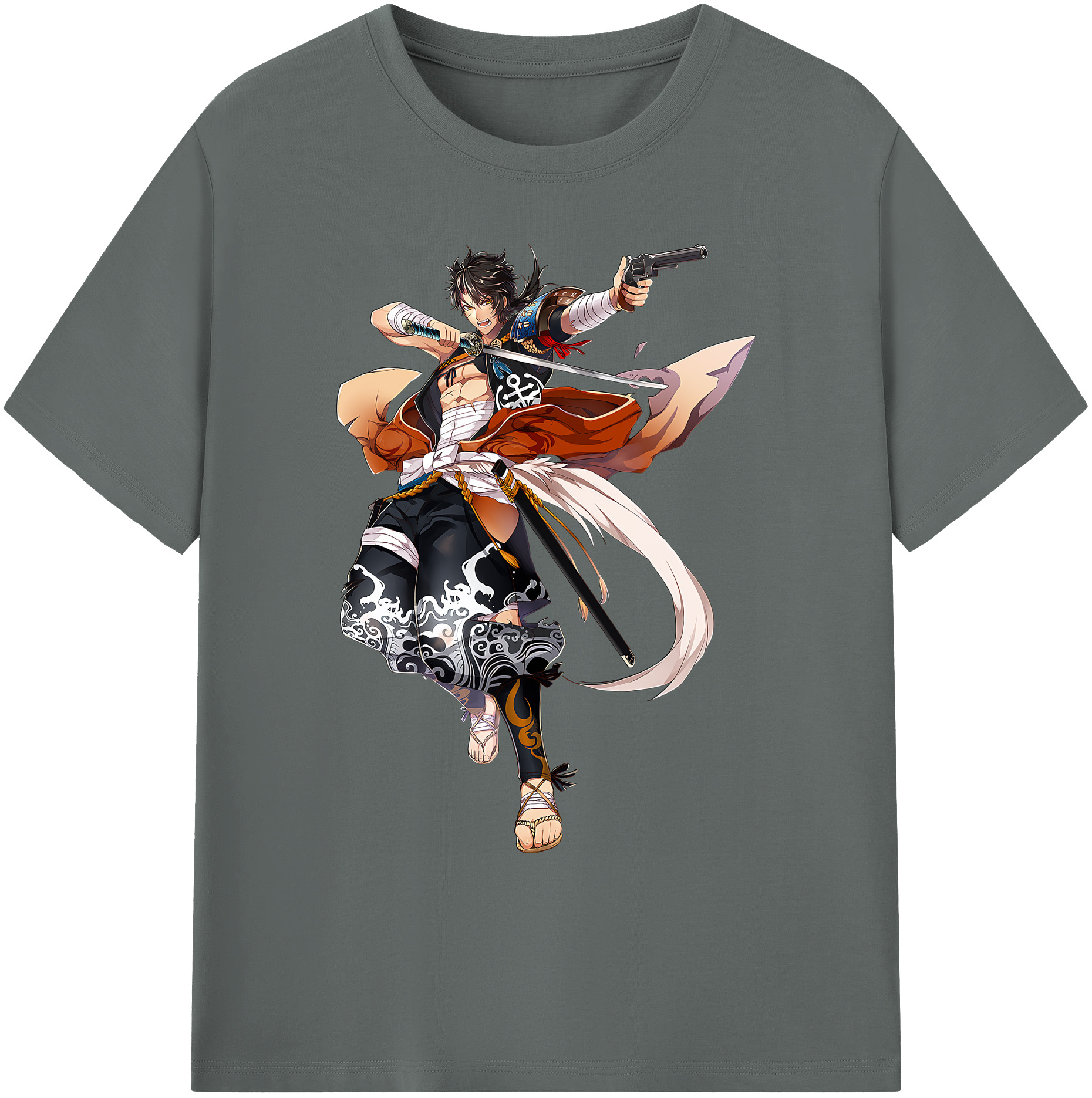 （画像用） 刀剣乱舞 Touken Ranbu 綿100％ メンズ半袖Tシャツ｜肌触りやわらか＆通気性